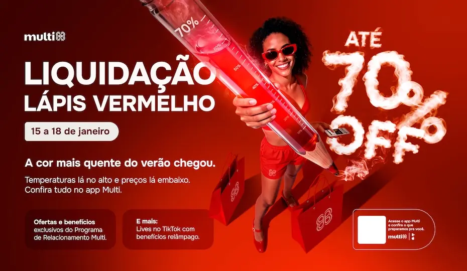 RibeirãoShopping e ShoppingSantaÚrsula realizam live no TikTok durante Liquidação Lápis Vermelho de Verão 2026