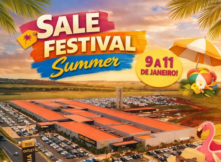 Santa Maria Outlet promove primeira liquidação do ano com a Sale Festival edição Summer