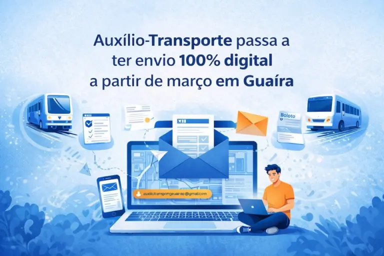Auxílio-Transporte passa a ter envio 100% digital a partir de março em Guaíra