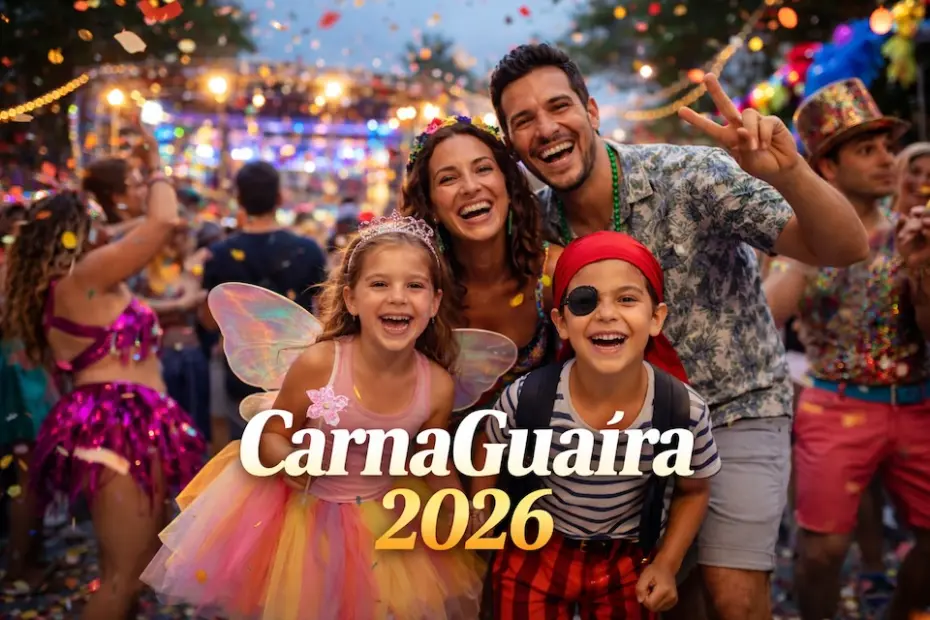 CarnaGuaíra 2026: alegria em família e concurso de fantasias para todas as idades