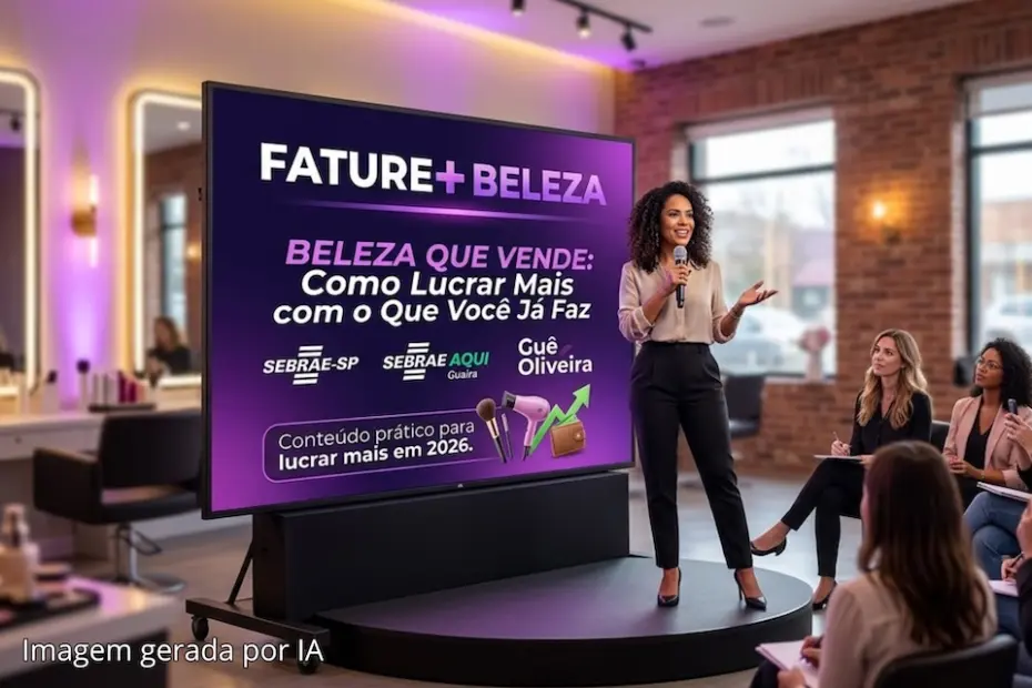 Sebrae-SP e Guaíra mostram como lucrar mais no setor de beleza em 2026