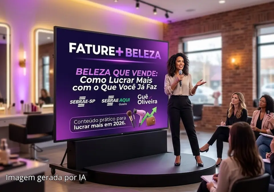 Sebrae-SP e Guaíra mostram como lucrar mais no setor de beleza em 2026
