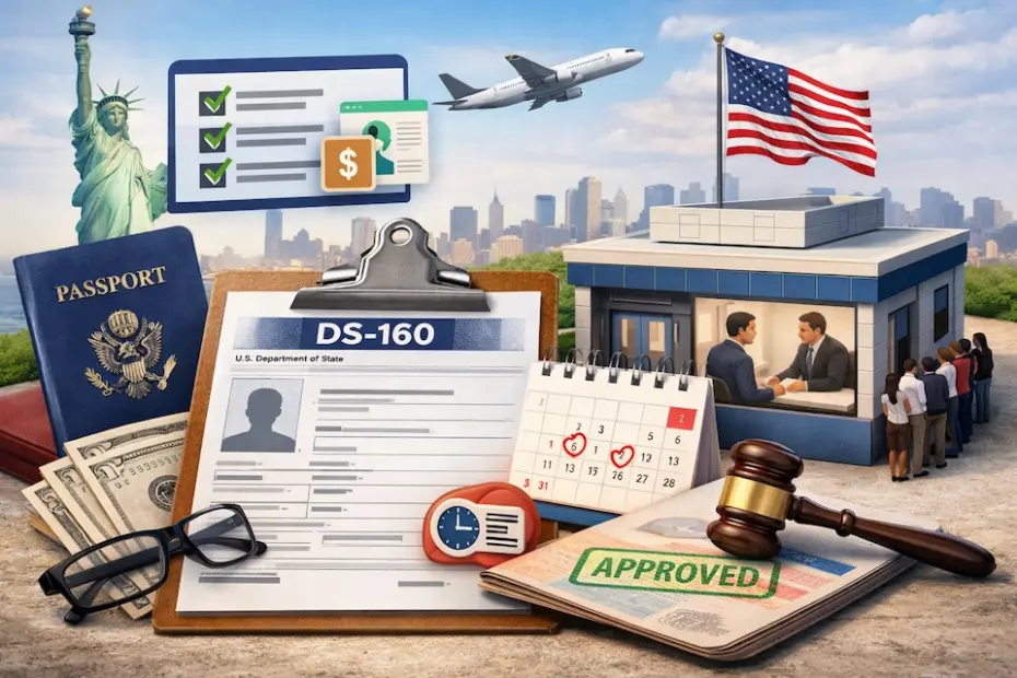 Como organizar o processo de visto americano sem complicação