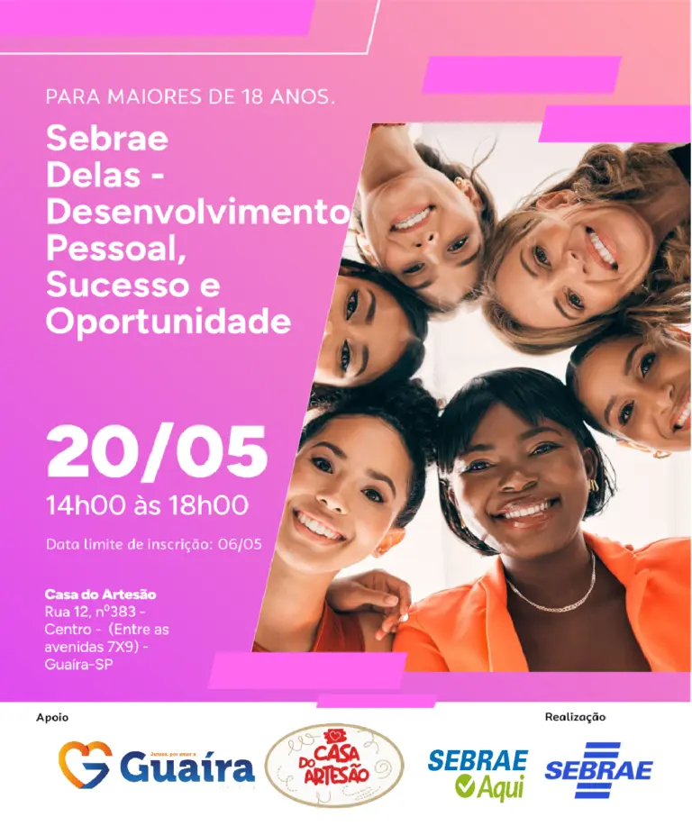 Guaíra recebe curso gratuito do Sebrae focado no empreendedorismo feminino