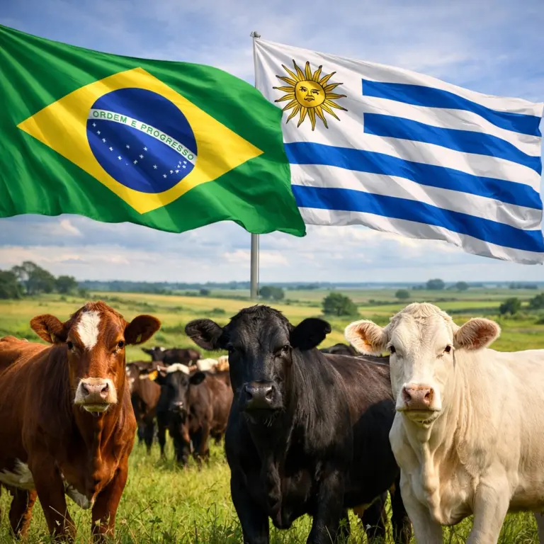 Interpretação da Receita sobre tratado Brasil-Uruguai deixa pecuária em zona cinzenta e preocupa produtores brasileiros