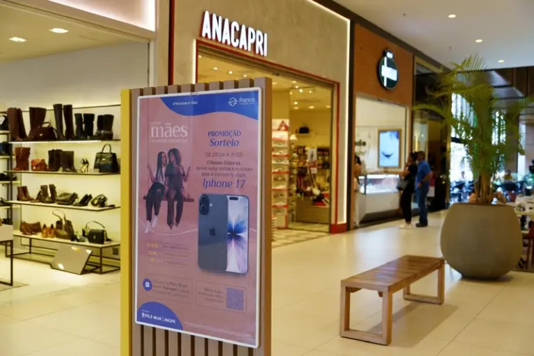 Franca Shopping sorteia iPhone 17 e distribui hidratantes em campanha do Dias das Mães