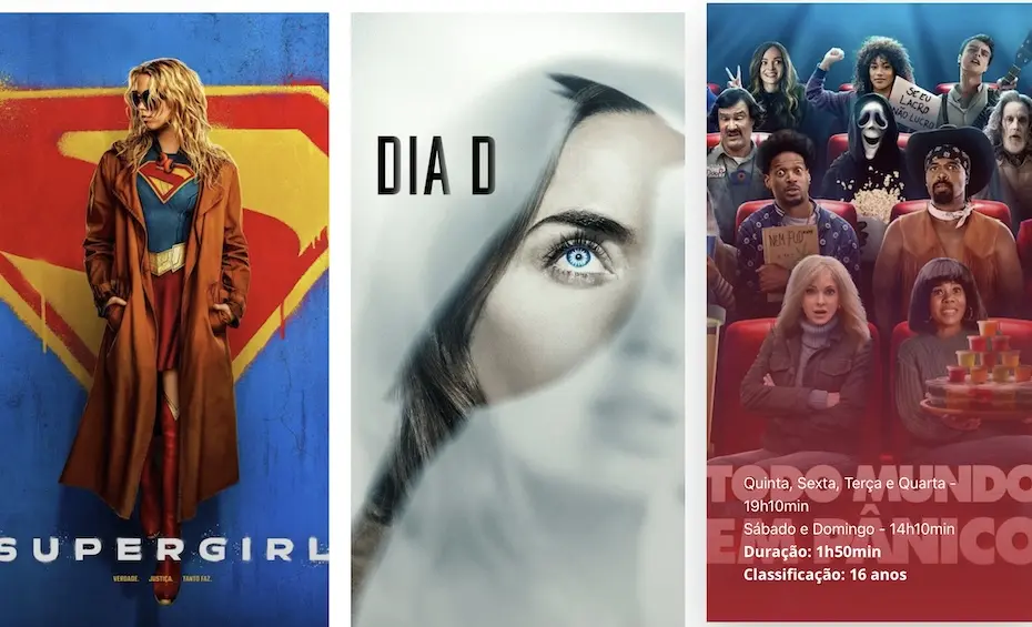 Cine Energia divulga programação de 25 de junho a 1º de julho com Supergirl, Dia D e Todo Mundo em Pânico 6
