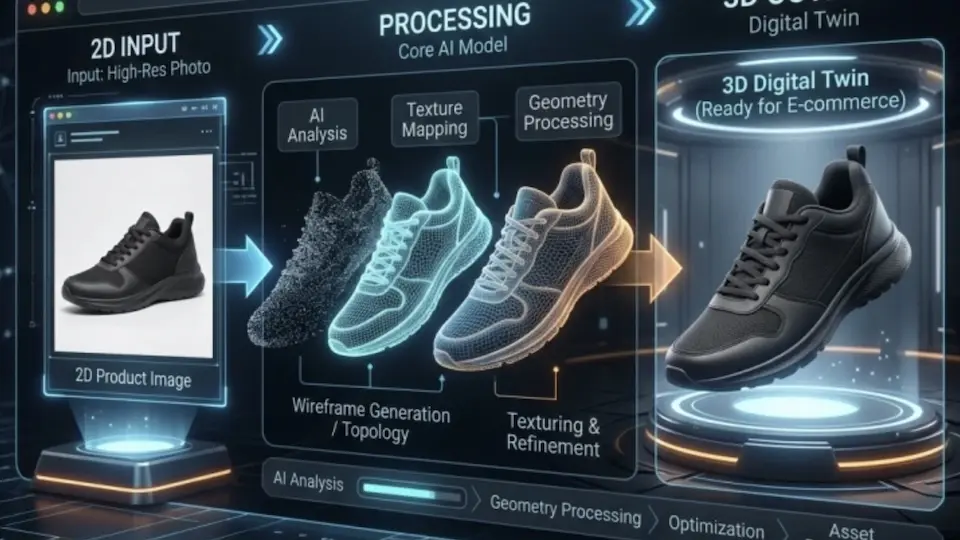 Como a Geração de Imagem para 3D com IA está transformando o E-commerce e o Marketing Digital