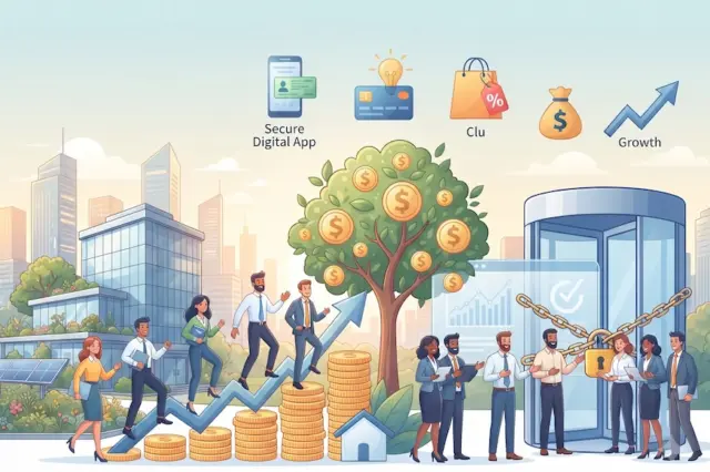 Ilustração sobre benefícios financeiros e redução do turnover nas empresas