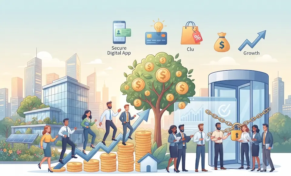 Ilustração sobre benefícios financeiros e redução do turnover nas empresas