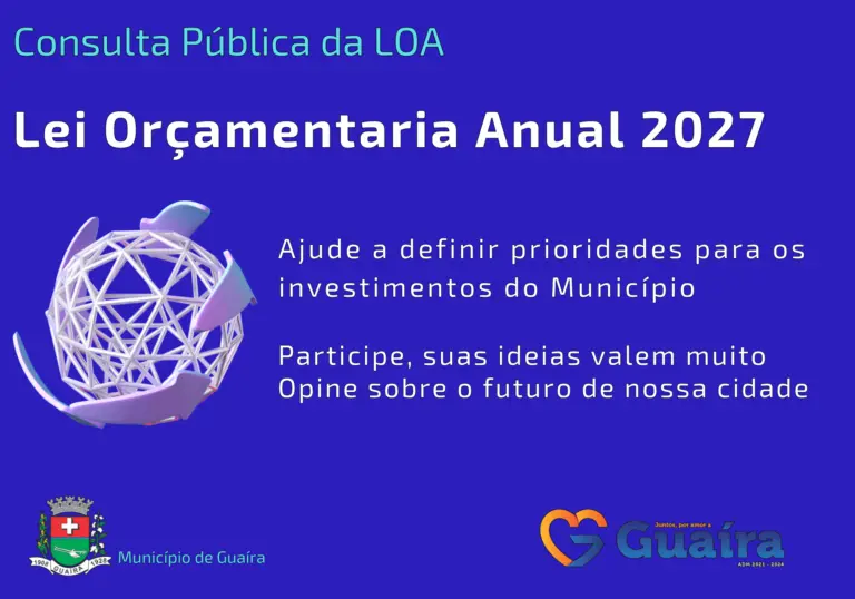 Consulta online para o orçamento de 2027 já está aberta: participe!