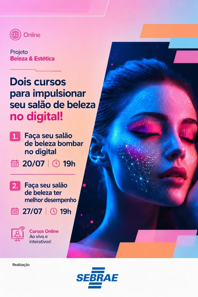 Sebrae lança cursos para impulsionar salões de beleza no digital