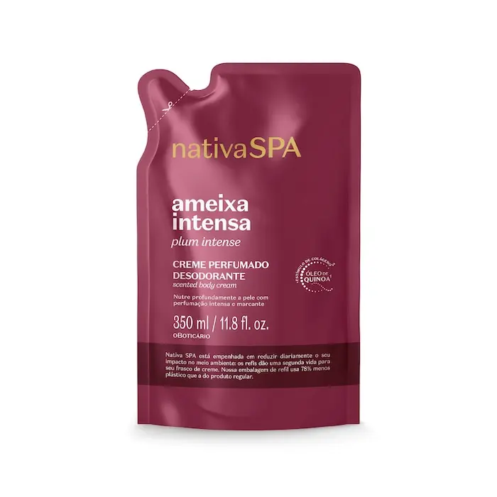 Refil Creme Perfumado Corporal Nativa SPA Ameixa Intensa 350 ml