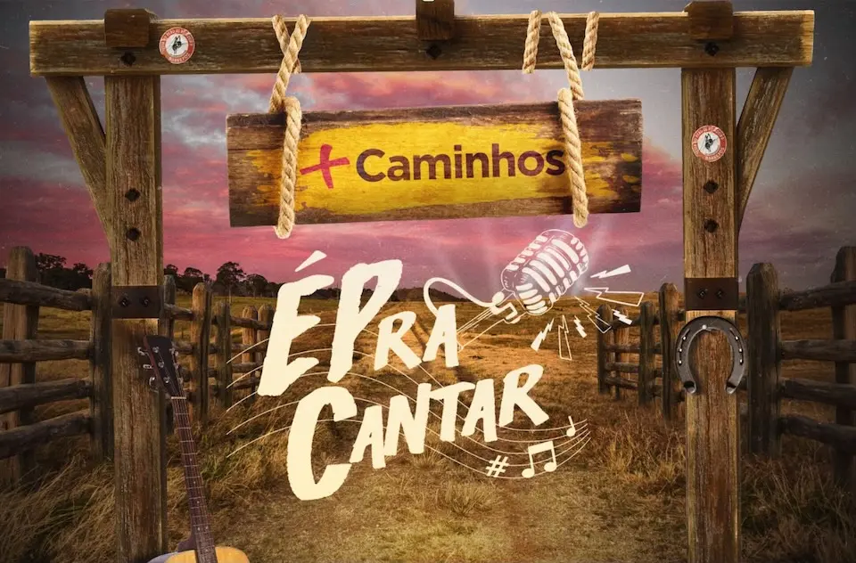 O reality ÉPra Cantar é apresentado por Tati Camargo e contou com banca formada por jurados artísticos e técnicos - Crédito: Divulgação