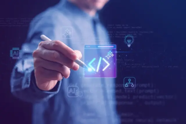 Programação com inteligência artificial em interface de código associada ao conceito de vibe coding