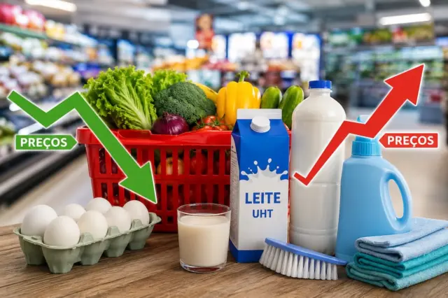 Preços de legumes e ovos caem em julho, enquanto leite UHT e itens de limpeza sobem