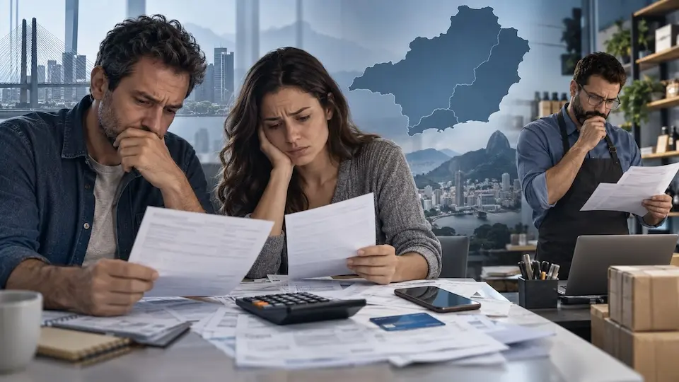 Consumidores e empresário analisam contas e dívidas no Sudeste