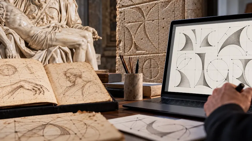 Escrita de Michelangelo inspira fonte digital disponível no Microsoft 365